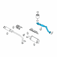 OEM 2008 Chevrolet Aveo Front Pipe Diagram - 96837651