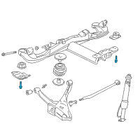 OEM 1998 Buick Park Avenue Bolt, Rear Suspension Support Diagram - 11588419