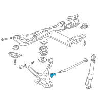OEM 1999 Oldsmobile Aurora End Kit, Rear Suspension Adjust Link Outer Diagram - 26037362