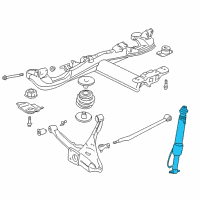 OEM 2000 Cadillac DeVille Rear Leveling Shock Absorber Diagram - 22064872