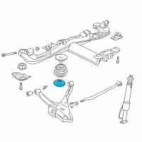 OEM Buick Lucerne Insulator, Rear Spring Lower Diagram - 25627582