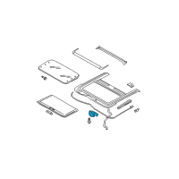 OEM Infiniti G35 Motor Assy-Sunroof Diagram - 91295-AM815