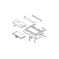 OEM Nissan Knob-Finisher, Sunroof Diagram - 91275-ED010