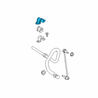 OEM 2008 Toyota Highlander Stabilizer Bar Upper Bracket Diagram - 48824-0E020