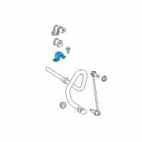 OEM 2017 Toyota Sienna Stabilizer Bar Lower Bracket Diagram - 48827-08010