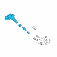 OEM Hyundai Accent Motors Tire Tpms Sensor Diagram - 52933-2M000