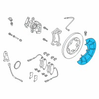 OEM 2016 Ford Transit-150 Splash Shield Diagram - BK3Z-2C028-B