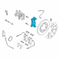 OEM 2016 Ford Transit-150 Caliper Support Diagram - CK4Z-2B511-K