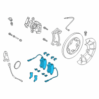 OEM 2016 Ford Transit-150 Rear Pads Diagram - CK4Z-2200-C