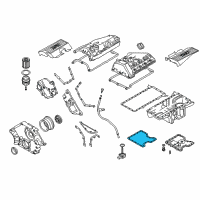OEM 2010 BMW X5 Engine Oil Pan Gasket Diagram - 11-13-7-561-427
