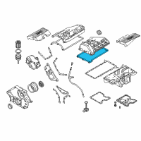 OEM BMW 550i Gasket Set, Cylinder Head Cover Diagram - 11-12-7-513-195