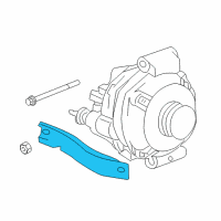 OEM Chrysler 300 Bracket-ALTERNATOR Bracket Diagram - 4892047AA