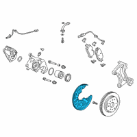 OEM 2020 Chevrolet Silverado 1500 Backing Plate Diagram - 84640313