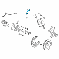 OEM 2019 Chevrolet Silverado 1500 HOSE ASM-RR BRK Diagram - 84697255