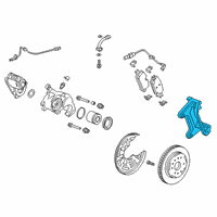 OEM 2021 GMC Sierra 1500 Caliper Support Diagram - 13514241