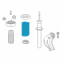 OEM 2017 BMW X6 Front Coil Spring Diagram - 31-33-6-862-234