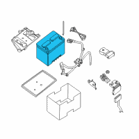 OEM 2013 Infiniti JX35 Batteries Diagram - 244103JA1A