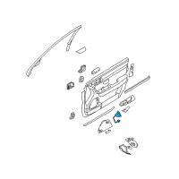 OEM 2006 Kia Amanti Switch Assembly-Trunk Lid Open, L Diagram - 935553F000NF