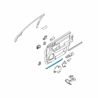 OEM 2009 Kia Amanti WEATHERSTRIP Assembly-Front Door Trim Diagram - 823563F000