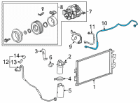 OEM 2021 Chevrolet Express 3500 AC Hose Diagram - 84984613