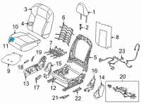 OEM 2021 Nissan Rogue Pad Assembly-Cushion, Front Seat RH Diagram - 89307-6RE1A