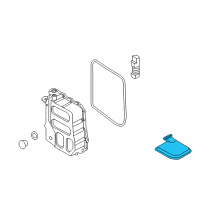 OEM Kia Rio Valve Body Oil Filter Assembly Diagram - 4632126000