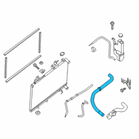 OEM 2015 Infiniti QX60 Hose-Radiator, Upper Diagram - 21501-9NB0A