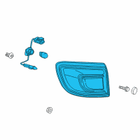 OEM 2013 Buick Enclave Tail Lamp Assembly Diagram - 23507295