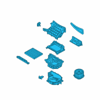 OEM 2017 Hyundai Elantra GT Blower Unit Diagram - 97100-A5000