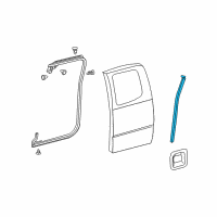 OEM 2009 Toyota Tacoma Front Weatherstrip Diagram - 67874-04011