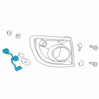 OEM 2010 Buick Enclave Socket & Wire Diagram - 25877330