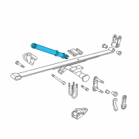 OEM Dodge B2500 Rear Shock Hd Diagram - 4740244