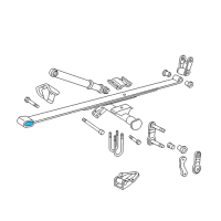 OEM 1988 Dodge B150 Leaf Spring Bushing Diagram - 3898814