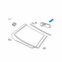 OEM 2010 Lexus GS350 Cover, Inner Rear View Diagram - 87818-30050