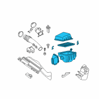 OEM 2007 Nissan Maxima Air Cleaner Diagram - 16500-ZK30A