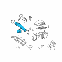 OEM Nissan Maxima Duct Assembly-Air Diagram - 16576-7Y000