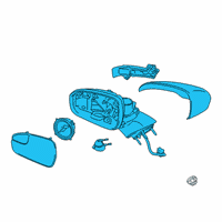 OEM 2016 Ford Fusion Mirror Assembly Diagram - DS7Z-17683-LT