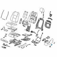 OEM 2021 Cadillac XT6 Adjust Knob Diagram - 22898999