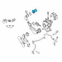 OEM GMC Sierra 3500 HD Cooler Pipe Diagram - 98034351