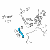 OEM 2006 GMC Sierra 3500 Adapter-Exhaust Turbo Inlet Pipe Diagram - 98050150