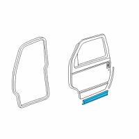 OEM 2002 Chevrolet Astro Molding Diagram - 88980880