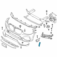 OEM 2019 BMW X3 Side-Marker Rear Reflector, Left Diagram - 63-14-7-411-973