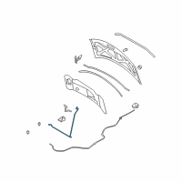 OEM 2014 Lincoln MKX Stay Rod Diagram - 7T4Z-16826-A
