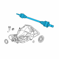 OEM 2012 Jeep Grand Cherokee Axle Half Shaft Diagram - 68025001AB