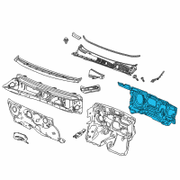 OEM 2015 Chevrolet Trax Insulator Diagram - 95433496