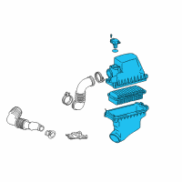 OEM Scion xA Air Cleaner Assembly Diagram - 17700-21160