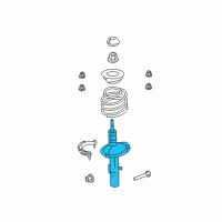 OEM 2017 Lincoln MKT Strut Diagram - DE9Z-18124-J