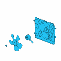 OEM Pontiac Solstice Fan Shroud Diagram - 19130491