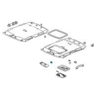 OEM Honda Holder, Sunvisor *B96L* (LIGHT LAPIS) Diagram - 88217-S01-A01ZC