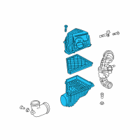 OEM 2018 Chevrolet Traverse Air Cleaner Assembly Diagram - 23325519